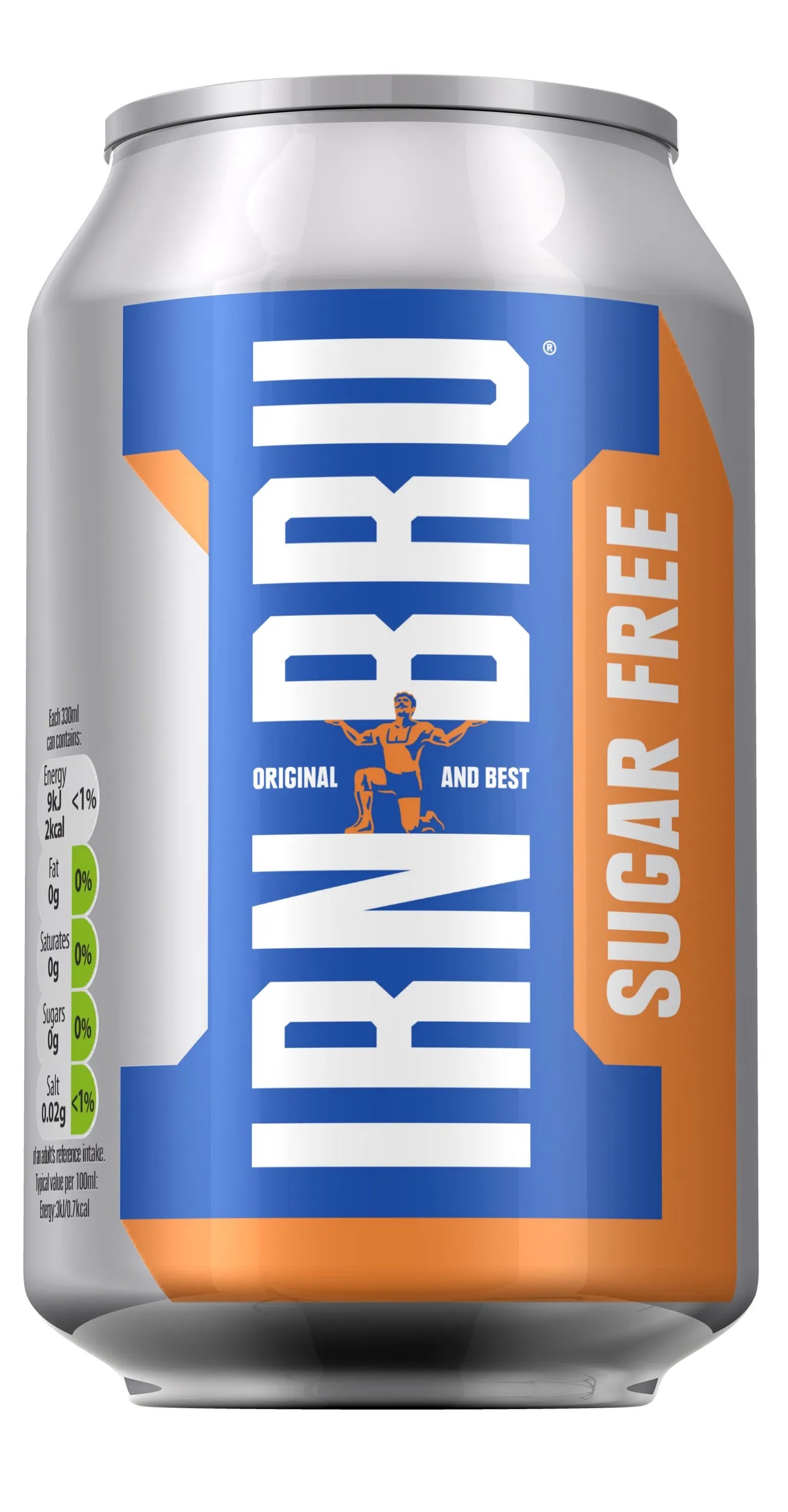 Напиток безалкогольный газированный "IRN BRU" без сахара ж/б, 330 мл