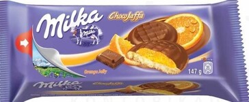 Печенье Милка Джафа с Апельсиновой начинкой 147гр (24) оптом