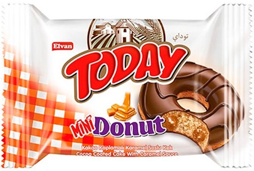 Пончик Today Donat в глазури с карамелью 40гр (24*6) оптом