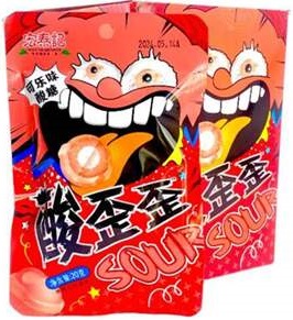 Карамель леденцовая HONG TAI KEEFOODS со вкусом колы, бокс 400г (20г*20 упак)