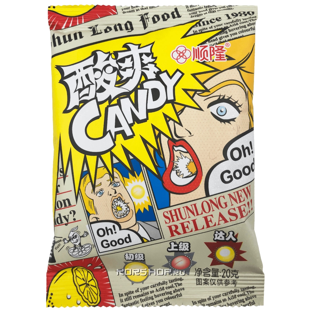 Кислые конфеты Sour Candy Hong Tai Foods со вкусом колы 1/12/20 оптом