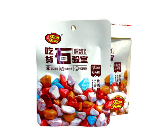 Конфеты Tian Feng в виде камней со вкусом йогурта, бокс 500 г (25 г*20)